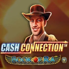 Cash Connection Book Of Ra online game logo by Novomatic on rainbetcasinos-es.com